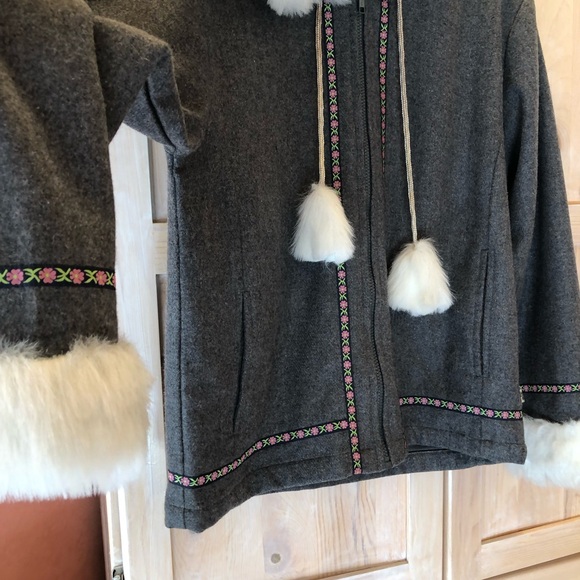 NWOT Girl Star wool blend jacket. - Picture 7 of 11